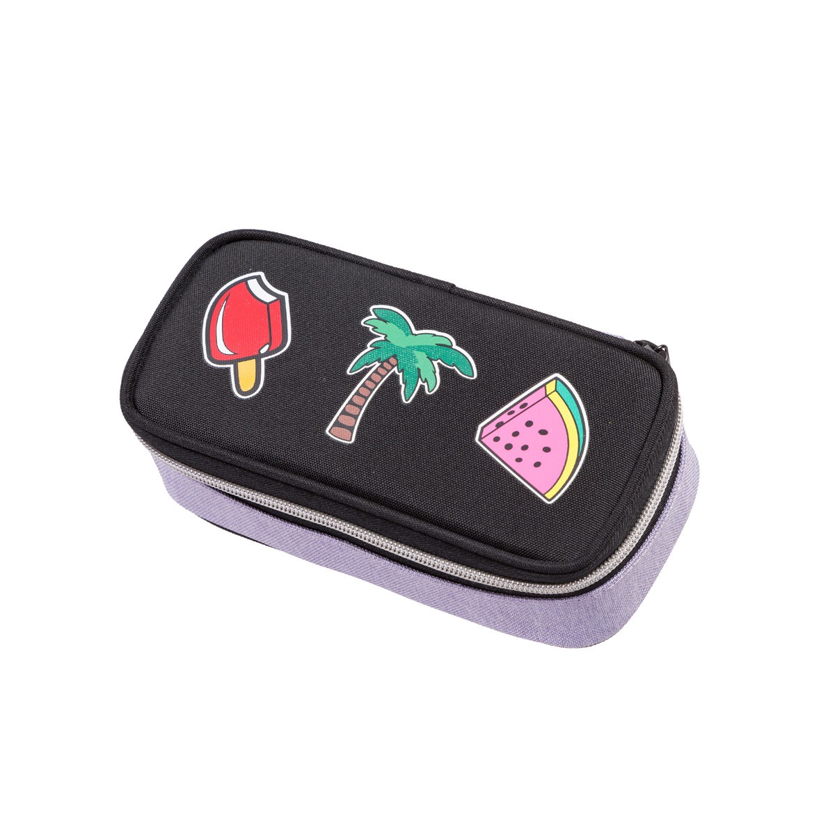 Penar forma ovala, dedicat fetelor, compartiment extensibil cu fermoar, lungime 20 cm - imagine 4